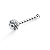 Flower Shaped Silver Bone Nose Stud NSKD-612